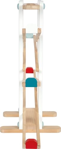 small foot Kugelbahn aus Holz, XL-Motorikspielzeug mit 3 Kugeln und Feuerwehrfahrzeug, für Kinder ab 18 Monaten, 12549