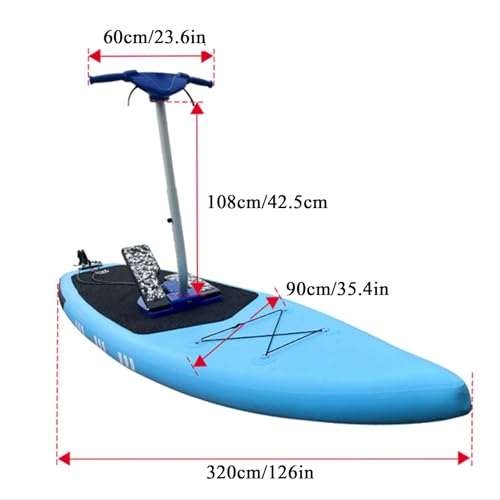 Aufblasbares Paddelbrett, Stand-Up Pedal Aufblasbares Boot, Wasserpark Surfbrett für Spaß Wasseraktivitäten
