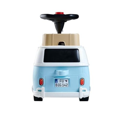 BIG Baby VW T1 (blau-weiß) - 2-in-1 Rutschauto und Spielzeug-Fahrzeug für Kinder von 18 Monaten bis 5 Jahre