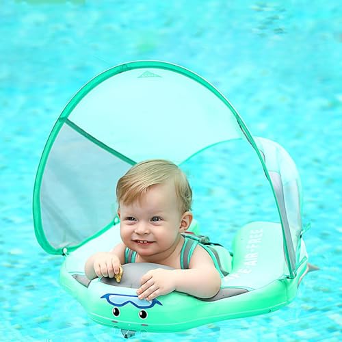 Uhngw Baby Schwimmring Mit Sonnendach | Schwimmreifen Für Kleinkinder