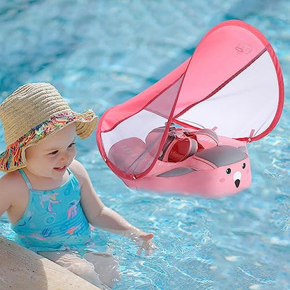 Baby Schwimmhilfe Mit Sonnenschutz | Schwimmring Für Kleinkinder Mit Sonnendach