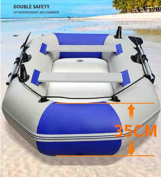 FJAUOQ Professional Schlauchboot Paddelboot für Personen Sportboot Ruderboot aufblasbares Boot Angelboot mit Aluboden,330x140cm