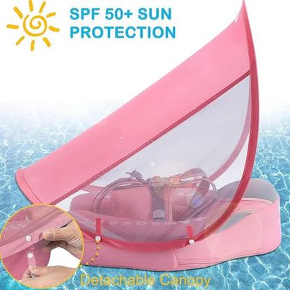 Baby Schwimmhilfe Mit Sonnenschutz | Schwimmring Für Kleinkinder Mit Sonnendach