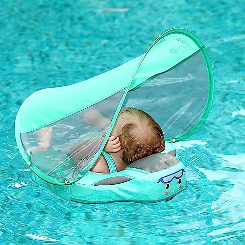 Uhngw Baby Schwimmring Mit Sonnendach | Schwimmreifen Für Kleinkinder