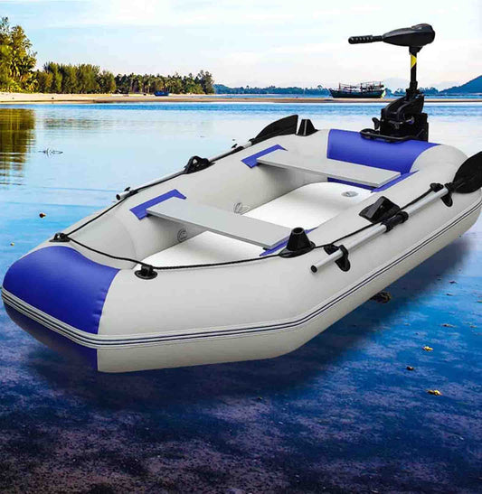 FJAUOQ Professional Schlauchboot Paddelboot für Personen Sportboot Ruderboot aufblasbares Boot Angelboot mit Aluboden,330x140cm