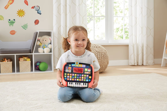 Vtech Baby Lern- und Musiktablet - Sprechendes, musikalisches Tablet mit 12 Lernaktivitäten und leuchtendem Rahmen